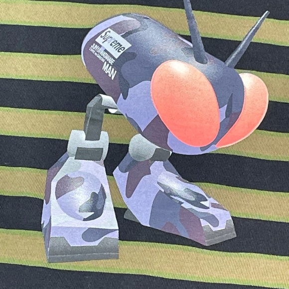 Supreme x Junya Watanabe CDG Ringed Striped Bug Mens Medium Size T-Shirt - Picture 2 of 7